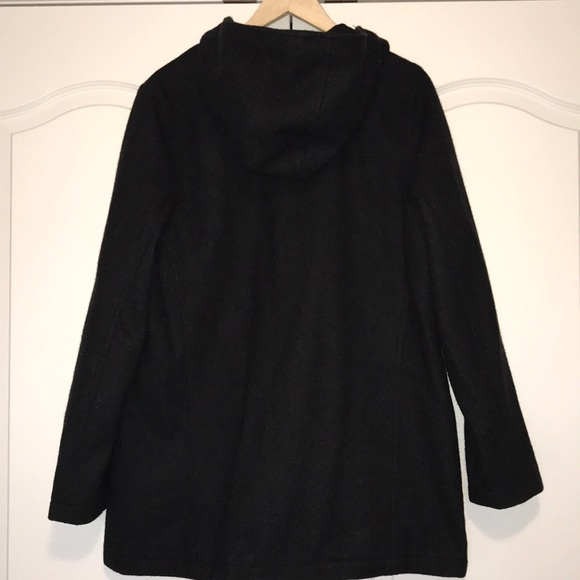 Heavy, wool hooded coat jacket - Picture 2 of 12